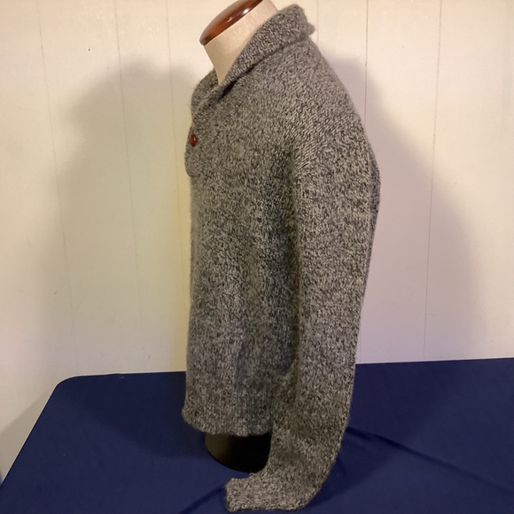 Mens shawl collar sweater made by Environmental Clothing Co made in USA - Picture 7 of 8